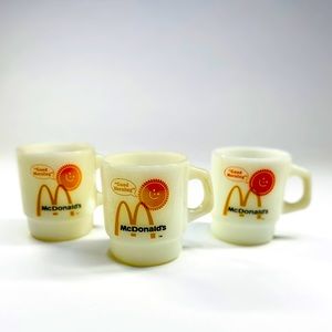 Vintage McDonald’s milk glass coffee cups